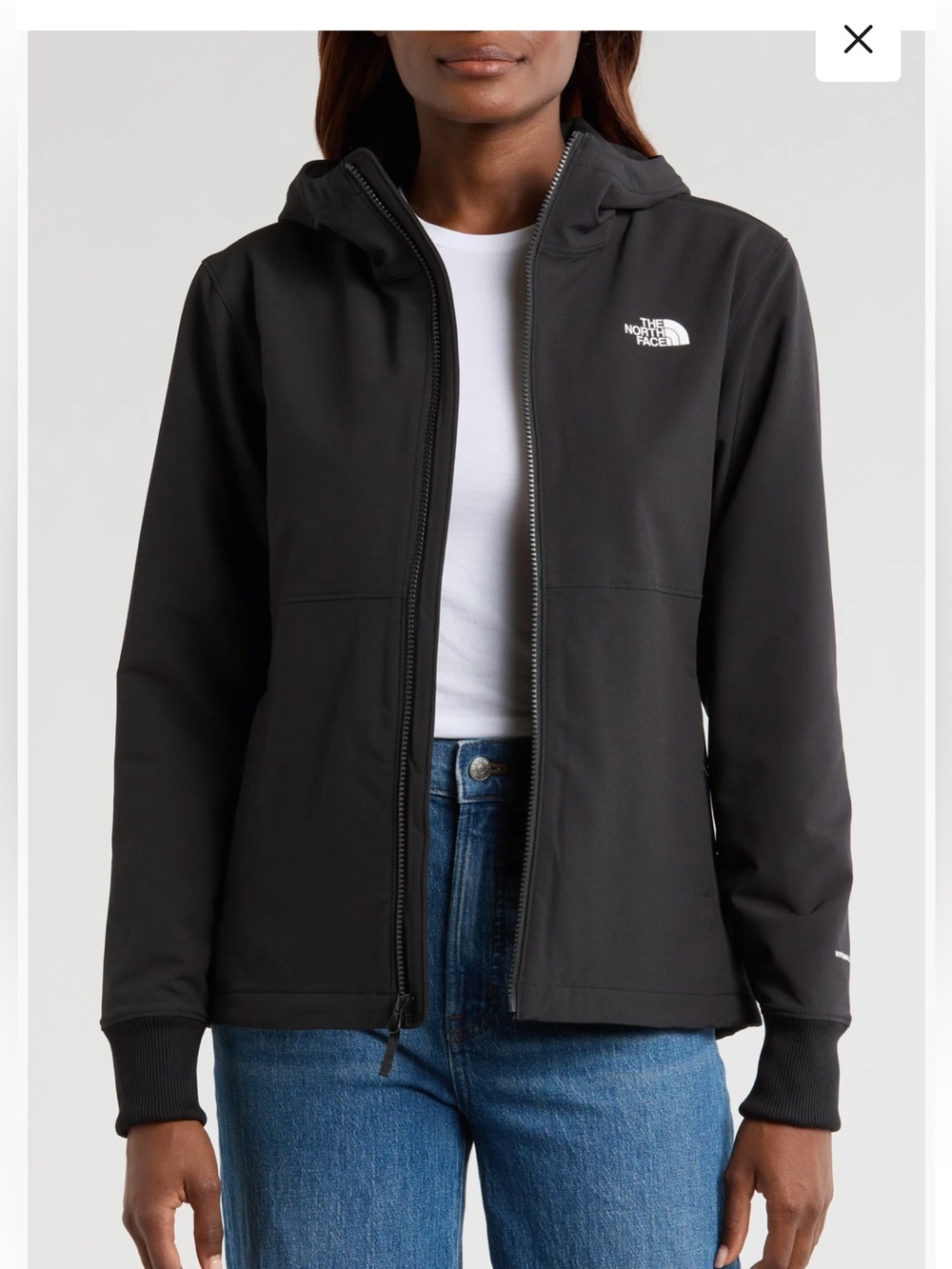 The North Face Shelbe Raschel Hooded Jacket Small black fleece lining